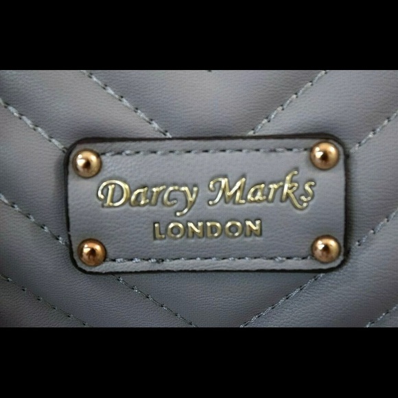 NEW WITH TAG DARCY MARKS LONDON SHOULDER BAG GREY Elegant, NWT - Picture 5 of 11